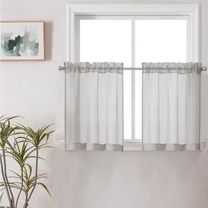 Elegant Gray Kitchen Curtains